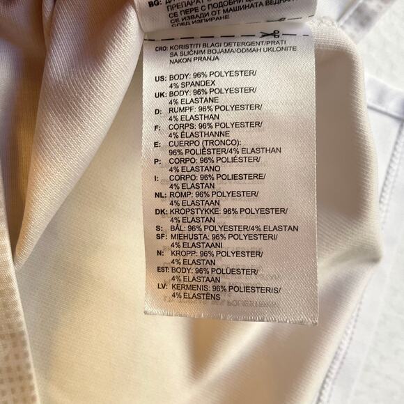 Adidas Puremotion Coolmax Men Polo Shirt Size M White Short Sleeve Golf Shirt - Picture 5 of 9